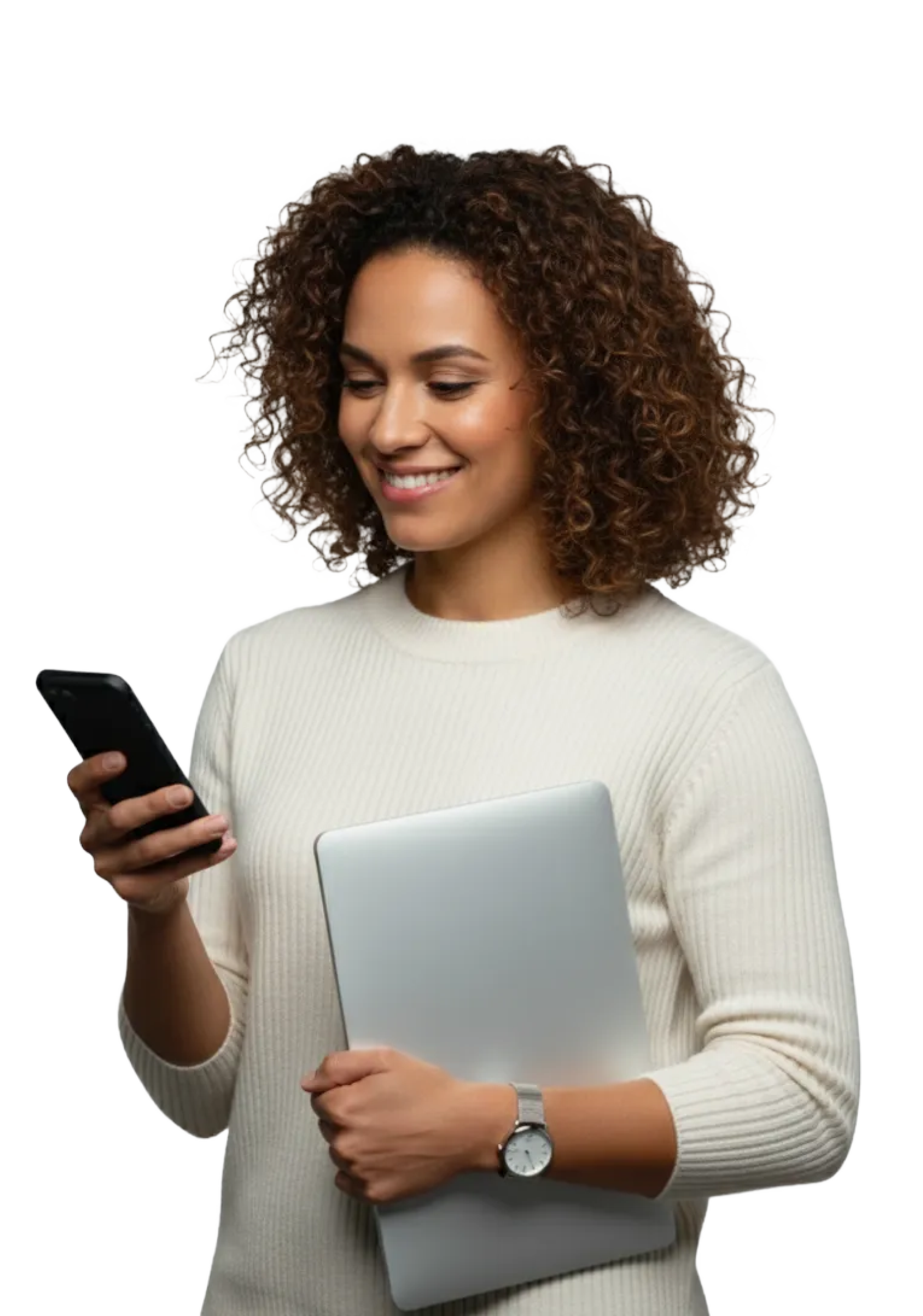 woman phone